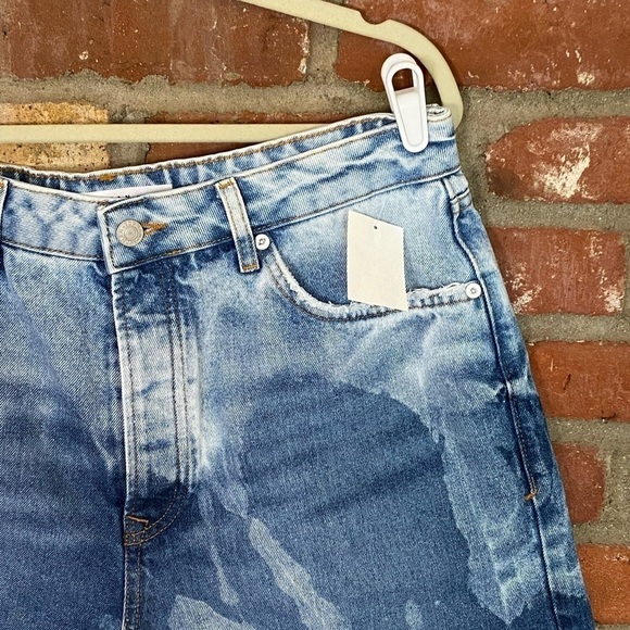 Topman Bleached Demin Raw hem shirts New Size 36 - Picture 4 of 7